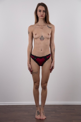 9. Download full pics of model Adela (21) from czechcasting.com