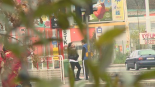 6. Download full pics of Fucking behind a bus stop from czechexperiment.com