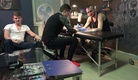 Czech Gay Couples: Tattoo Shop Gangbang – Tough Guy’s Hairy Hole Gets Jackhammered