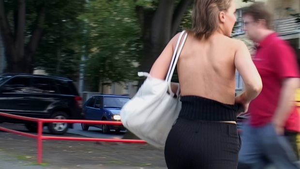 7. Download full pics of Naked Tits – Too Late to Cover Up from czechjacker.com