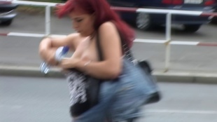 4. Download full pics of Tits Out – No Bra, No Chance from czechjacker.com