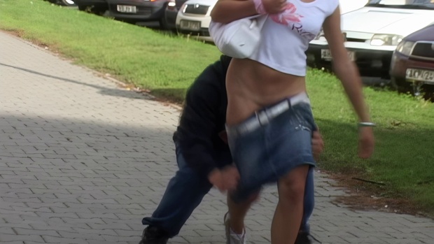 2. Download full pics of Look, It's a Pussy! – No Panties, Bad Idea from czechav.com