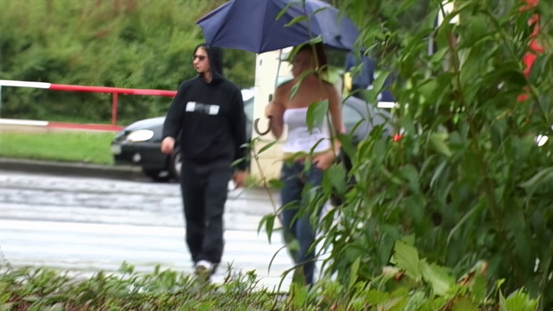 2. Download full pics of Tits in Rain – Wet, Tight, and Fully Exposed from czechjacker.com