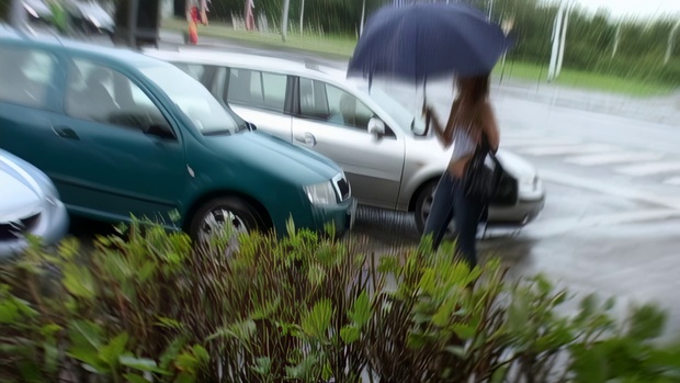 8. Download full pics of Tits in Rain – Wet, Tight, and Fully Exposed from czechjacker.com