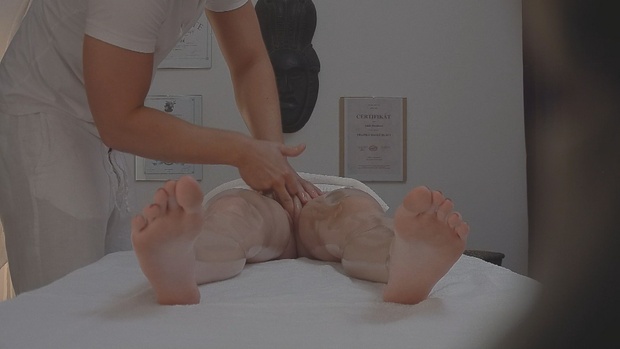 7. Download full pics of Brunette Beauty Falls for Her Masseur from czechav.com