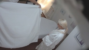 3. Download full pics of Blonde Model Takes It All on the Massage Table from czechmassage.com