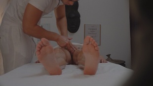 8. Download full pics of Brunette Gets Her Pussy Rubbed and Fingered Hard from czechmassage.com