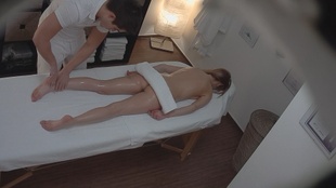 6. Download full pics of Brunette Babe Takes It Hard on the Massage Table from czechav.com