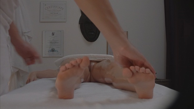7. Download full pics of Brunette Beauty Seduces Her Masseur for an Intense Fuck from czechmassage.com