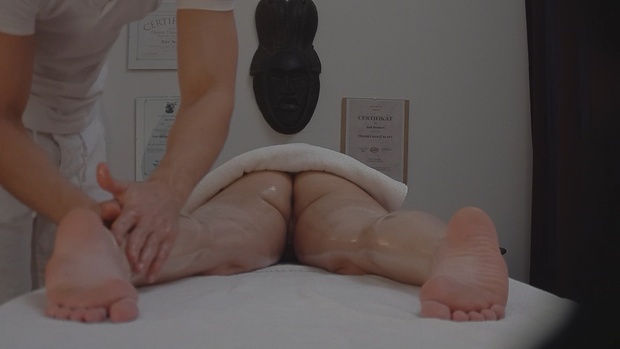 5. Download full pics of Brunette Gets Her Pussy Fingered and Moans for More from czechmassage.com