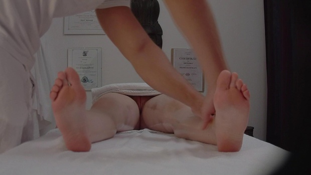 9. Download full pics of Blonde Bombshell Moans Loudly During Erotic Massage from czechmassage.com