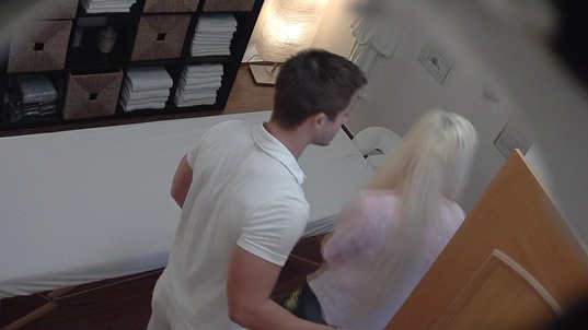 1. Download full pics of Blonde MILF Gets Her Pussy Pounded During Massage from czechmassage.com