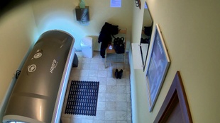 5. Download full pics of Tattooed Brunette Strips Down for a Tan from czechsolarium.com