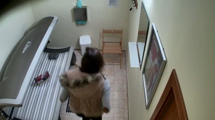 1. Download full pics of Masturbating Allowed in This Solarium from czechav.com