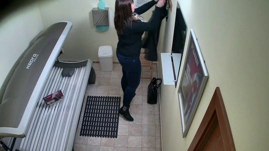 1. Download full pics of Husky Teen's Wild Solarium Show from czechav.com