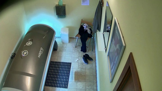 5. Download full pics of Slim Brunette’s Playful Solarium Session from czechav.com