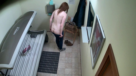 2. Download full pics of Redhead Gets Wild in Solarium from czechsolarium.com