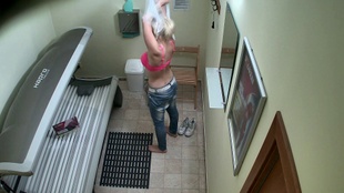 2. Download full pics of Busty MILF's Solarium Show from czechsolarium.com