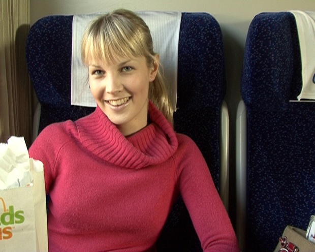 5. Download full pics of Beauty on train from czechav.com