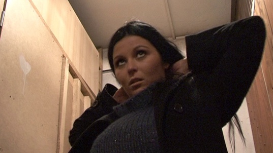 12. Download full pics of Busty Kristyna swallows for money from czechstreets.com