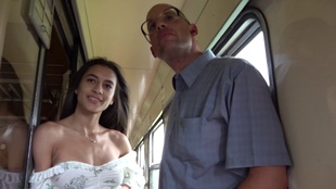 4. Download full pics of A quickie on a fast train with an unfaithful beauty from czechstreets.com