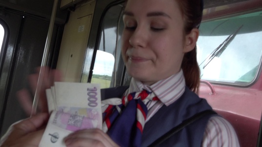 1. Download full pics of Sex With a Conductor in the Toilet from czechav.com