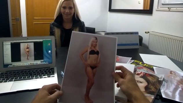 Czech Supermodels: Jana: Blonde Slut Drenched and Exposed Raw