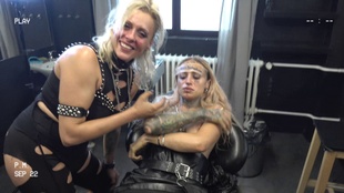 2. Download full pics of Forehead Tattoo from dirtysarah.com