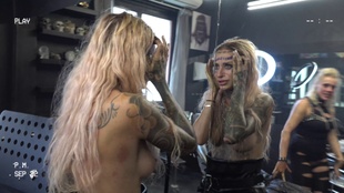 11. Download full pics of Forehead Tattoo from goperv.com