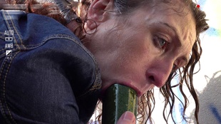 4. Download full pics of Fucked with Salami from extremestreets.com