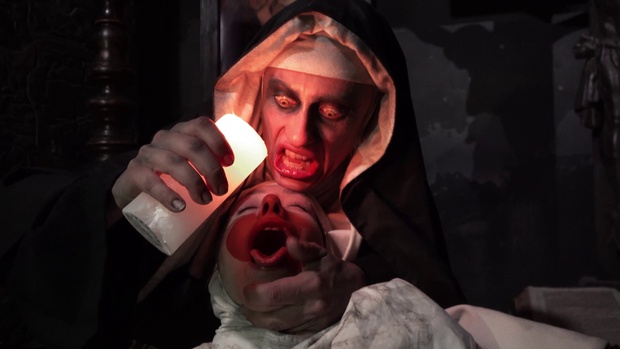 7. Download full pics of Damned Nun from nudz.com