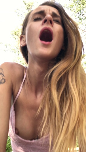 4. Download full pics of Walking the Pussy – Outdoor Slut Goes Wild from nudz.com