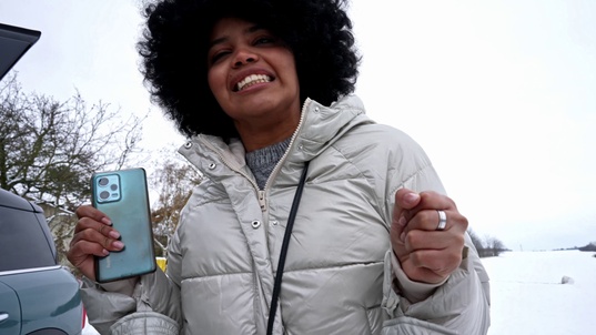 2. Download full pics of Afro Babe Trapped In Snowstorm – Dick Was Her Only Way Out – Part 1 from mikebigdick.com