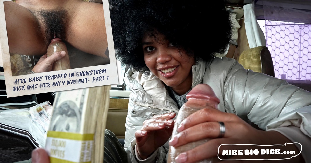 Afro Babe Waits Out The Snowstorm In My Rv - We Heat Things Up - Part 1