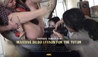 Perverse Family: Massive Dildo Lesson for the Tutor