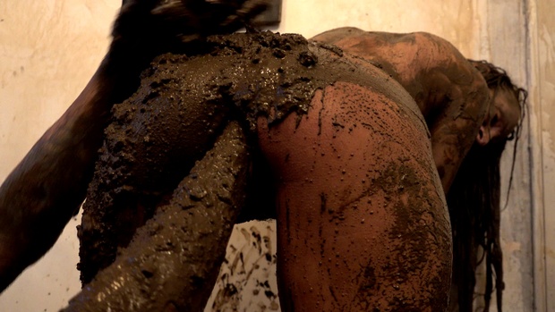 4. Download full pics of Dirty Bitch Fucked in Sewage from nudz.com