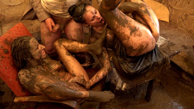 10. Download full pics of Dirty Bitch Fucked in Sewage from nudz.com