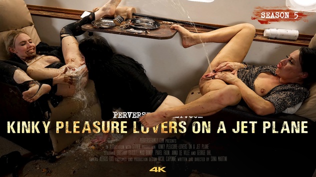 Kinky Pleasure Lovers on a Jet Plane
