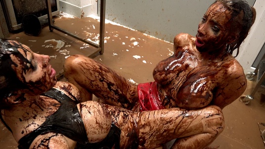 4. Download full pics of Double trouble messy scissoring from powerfetish.com