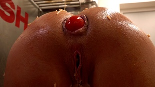 2. Download full pics of Eveline and Brittany Fuck with Food from powerfetish.com