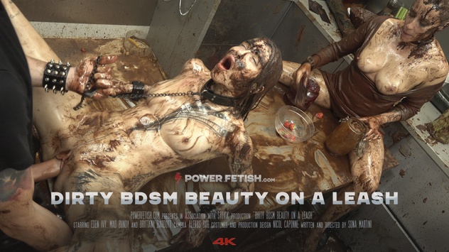 Dirty BDSM Beauty on a Leash