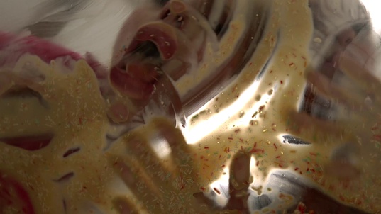 2. Download full pics of Sash Beart Pukes on Glass Table from powerfetish.com