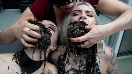 3. Download full pics of Eden Ivy and Sasha Anime in Harness from powerfetish.com