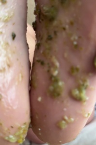 4. Download full pics of Crushing Food 👣 from selfiefetish.com