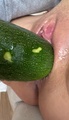 Selfie Fetish: zucchini fits better than i thought... dirty kitchen slut 🥒