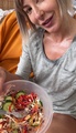 Selfie Fetish: Grey shirt, salad bowl, and a filthy little lie 🌱