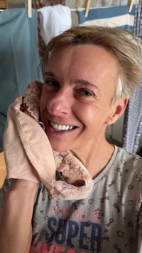 Selfie Fetish: Dirty laundry in hand, nose already obsessed 🐷