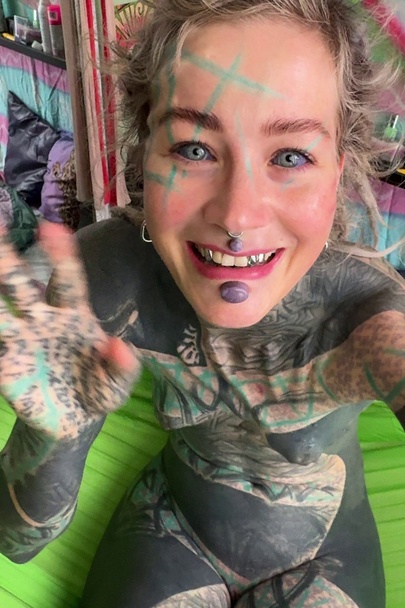 Cute face, stretched ear… filthy freak after