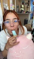 Selfie Fetish: horn all wet, glasses sliding, mala chica mood 🦄