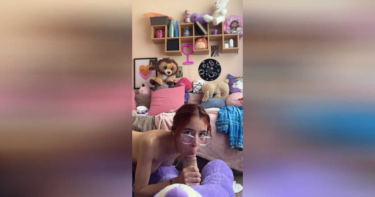 Selfie Fetish 61: Purple Teddy, Mouth Messy, Bad Little Princess